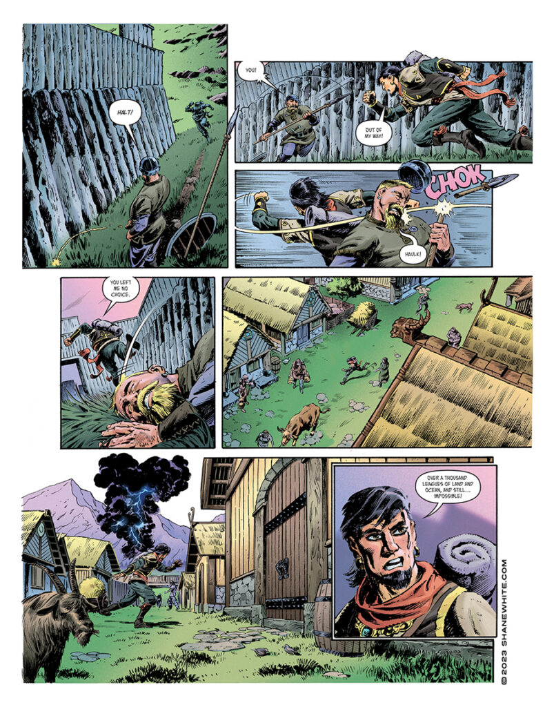 "shane white" "shane patrick white" "comics" "graphic novel" "comic art" "anthology" "fantasy" "barada"