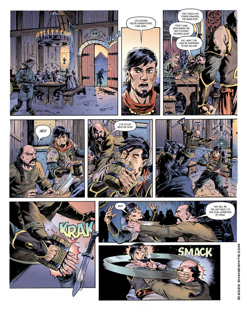 "shane white" "shane patrick white" "comics" "graphic novel" "comic art" "anthology" "fantasy" "barada"