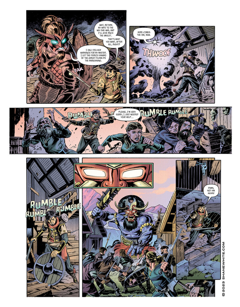 "shane white" "shane patrick white" "comics" "graphic novel" "comic art" "anthology" "fantasy" "barada"