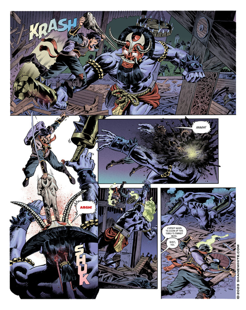 "shane white" "shane patrick white" "comics" "graphic novel" "comic art" "anthology" "fantasy" "barada"