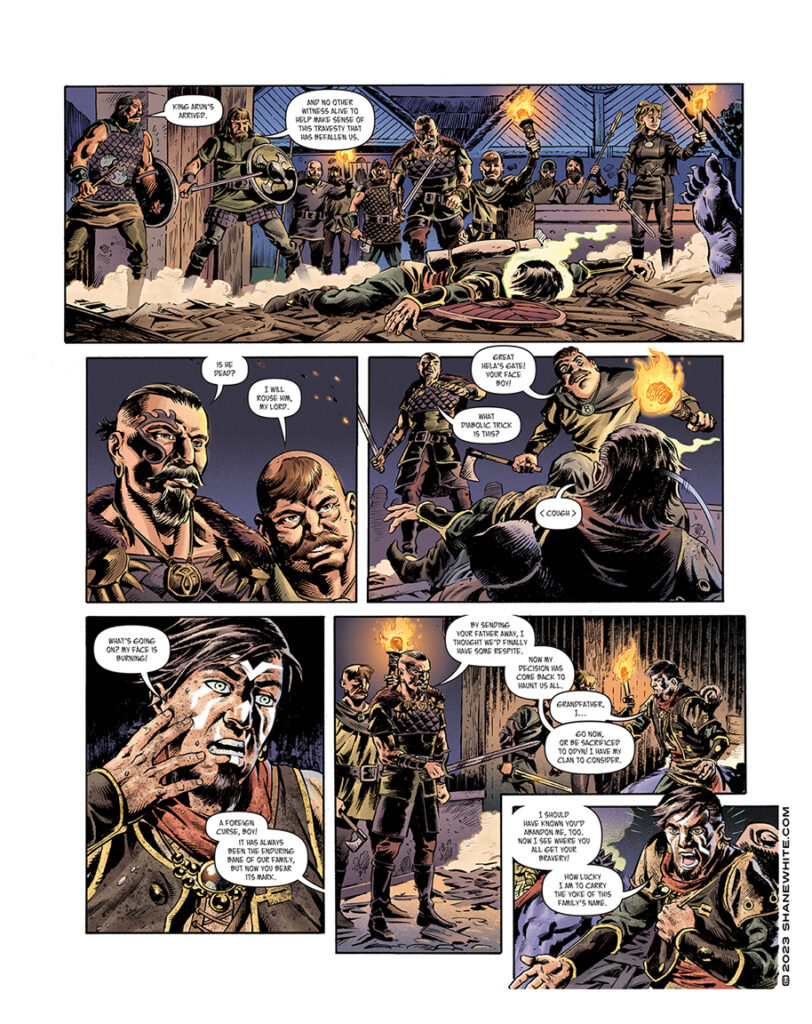 "shane white" "shane patrick white" "comics" "graphic novel" "comic art" "anthology" "fantasy" "barada"